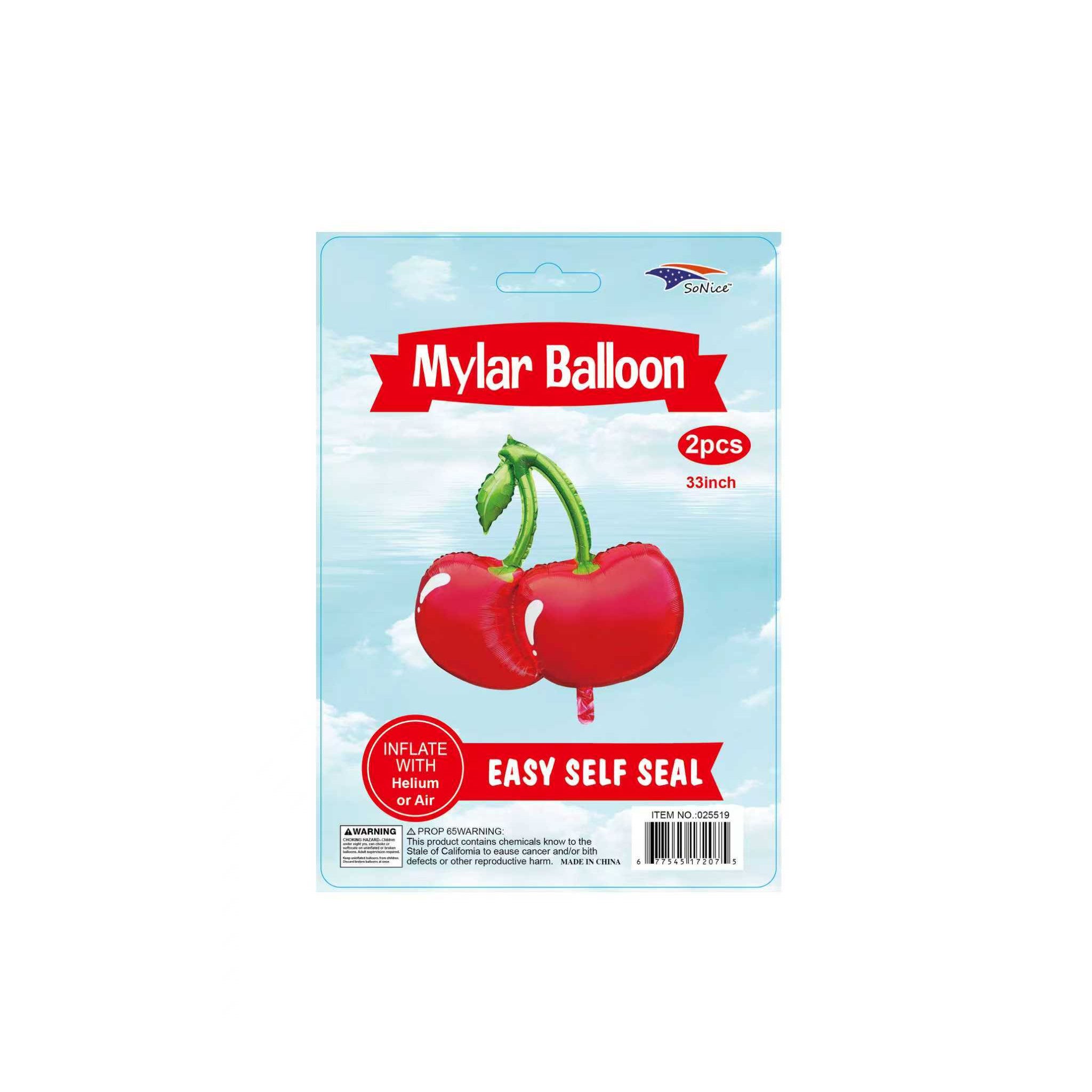 Foil Balloon Cherry 2pc